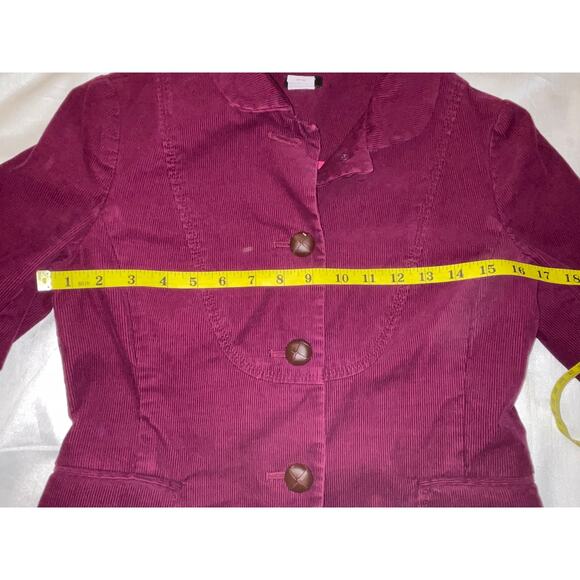 J. Crew Y2K Corduroy Bella Mulled Wine Cotton Jacket - Size 4 - Cute with Jeans! - Picture 8 of 8